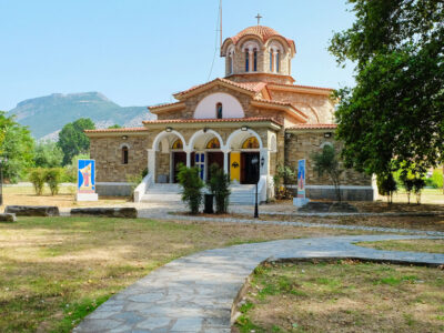 The chapel at the traditional baptismal site of Lydia, the first Christian in Europe near Ancient Philippi, Greece